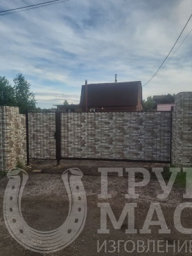 Ворота, профлист под камень Ворота, профлист под камень