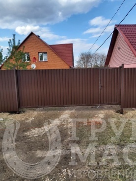 Ворота с калиткой и забором на винтовых сваях Ворота с калиткой и забором на винтовых сваях