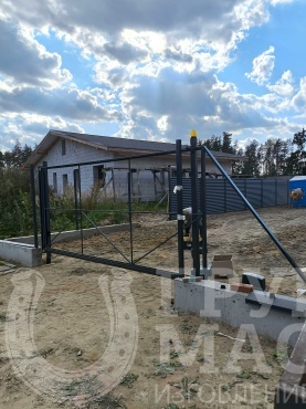 Ворота и калитка без обшивки