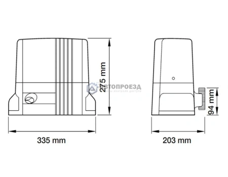 NICE TH1500КСЕ автоматика для откатных ворот