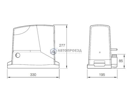 NICE RD400KIT3 привод для откатных ворот