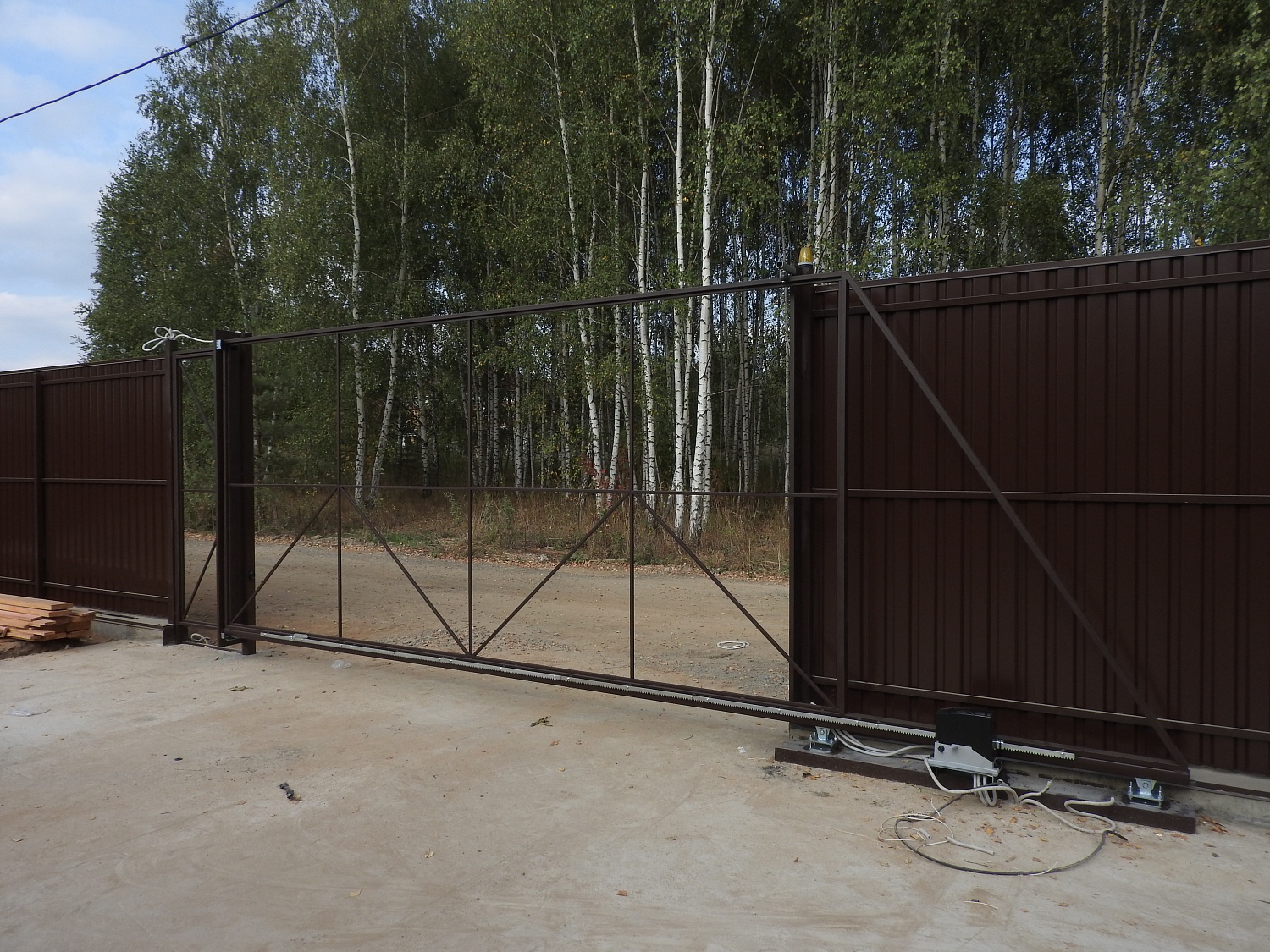 Каркас откатных ворот от 30.000 руб до конца августа