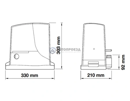 NICE ROX600KLT автоматика для откатных ворот