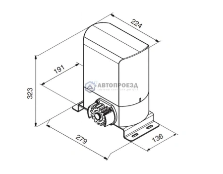 DOORHAN SLIDING-800KIT автоматика для откатных ворот (комплект) DOORHAN SLIDING-800KIT автоматика для откатных ворот (комплект)