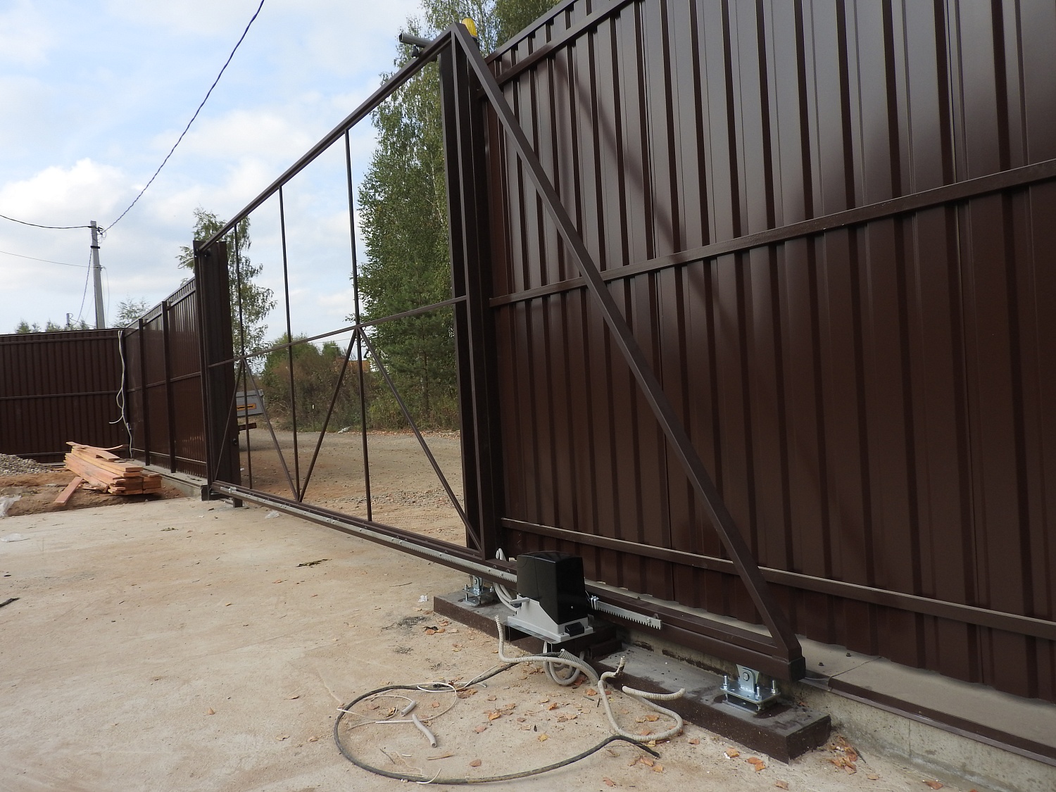 Каркас откатных ворот от 30.000 руб до конца августа