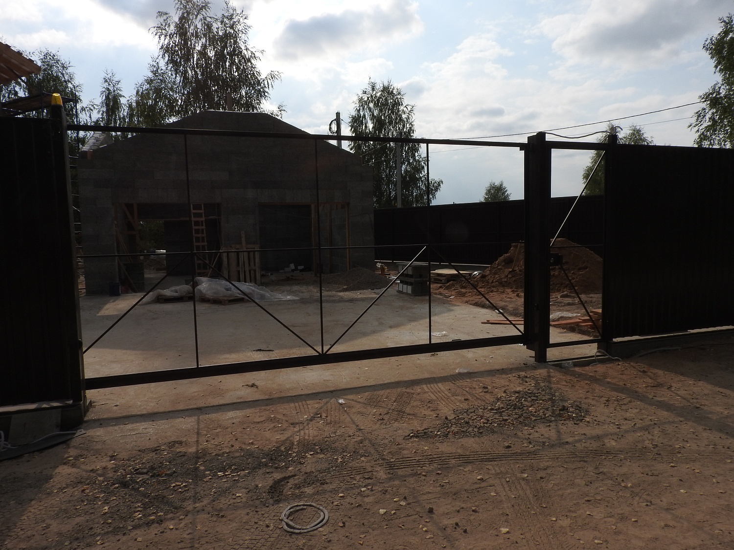 Каркас откатных ворот от 30.000 руб до конца августа