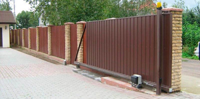 откатные ворота шириной 5 метров